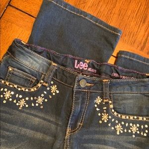 Lee Jeans skinny bootcut kids sz14 like new